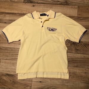 Vintage 2003 Andrews Sports LSU Tigers polo shirt size S.